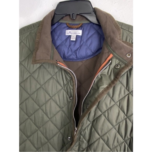 Peter Millar Army Green Quilted Vest Size medium - Picture 9 of 12